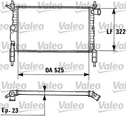 730975 RADYATÖR OPEL ASTRA 1.6 I 1300112 1300113,