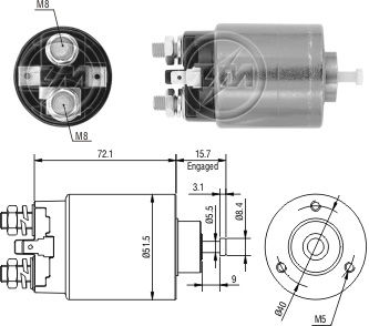 ZM 698    MARŞ OTOMATİĞİ 12V MAZDA HYUNDAI ACCENT MITSUBISHI ACCENT N326-18-X10