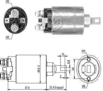 ZM 896    MARŞ OTOMATİĞİ 24V MITSUBISHI CANTER (2266) M372X10371-