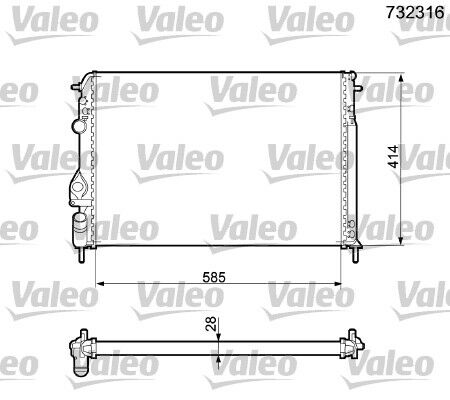 732316 RADYATÖR RENAULT MEGANE 7700425842,