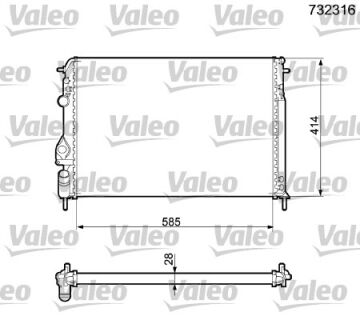732316 RADYATÖR RENAULT MEGANE 7700425842,