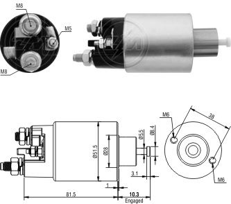 ZM 1993  MARŞ OTOMATİĞİ 12V BERLİNGO C2-C3-C4 SAXO CITROEN