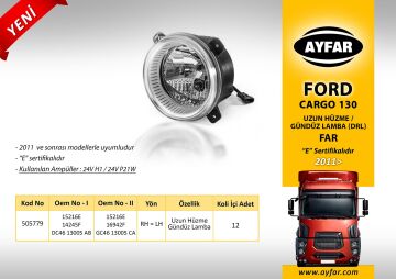 505779 F.CARGO(2011) UZUN HÜZME GÜNDÜZ FARLI  DRL