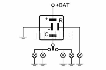 ITA/4-12 FLASHER UNIT 12V. WITH FUSED LAMP DETECTI PASS. CARS PSA-RENAULT