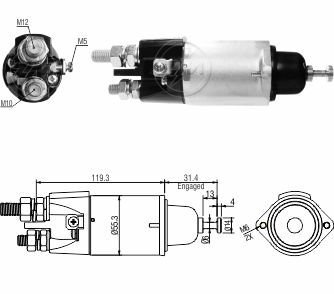 ZM 3898  MARŞ OTOMATİĞİ 24V 2 KULAK KALIN CİVATA MERCEDES AXOR