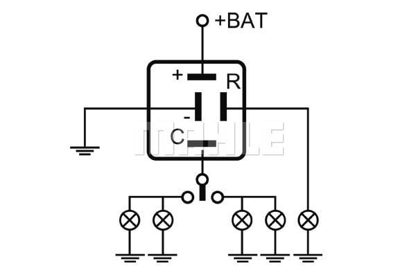 ITAS/4-12 FLASHER UNIT 12V. WITH FUSED LAMP DETECT PASS. CARS PSA-RENAULT