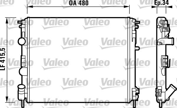 732721 RADYATÖR RENAULT KANGOO/CLIO 1061180 1093711,