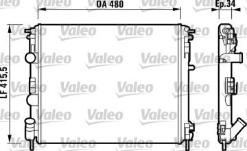 732721 RADYATÖR RENAULT KANGOO/CLIO 1061180 1093711,