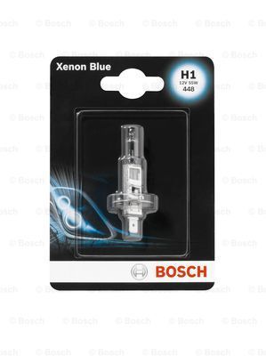 Ampul - Xenon Blue - 12 V - H1  - 55 W - P14,5sH1  P14,5s Seffaf Tekli Paket