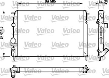 732817 RADYATÖR RENAULT MEGANE 8200189288,