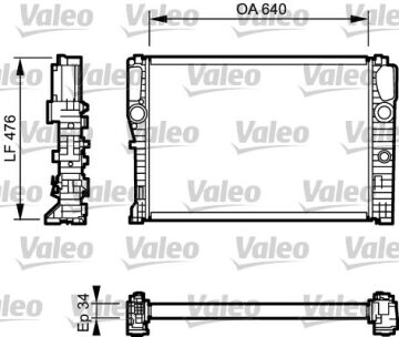 732870 RADYATÖR MERCEDES E KLAS 2115002302