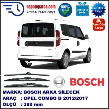 OPEL Combo [D] 380 mm 02.2012-... BOSCH Arka Silecek