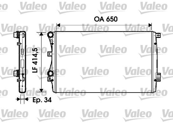 732872 RADYATÖR VW GOLF V 1.9 TDİ 1K0121253AA
