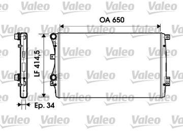 732872 RADYATÖR VW GOLF V 1.9 TDİ 1K0121253AA