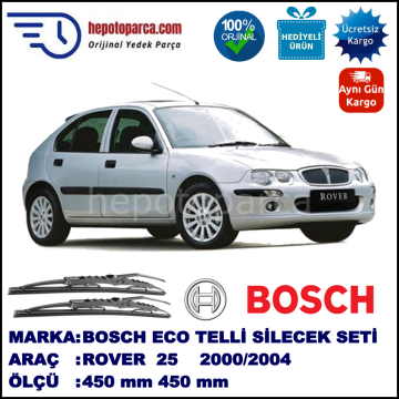 ROVER 25  02.00-09.04 450 / 450 mm. BOSCH ECO Telli Silecek 2'li Takım