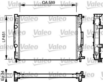 732946 RADYATÖR RENAULT MEGANE 8200357536