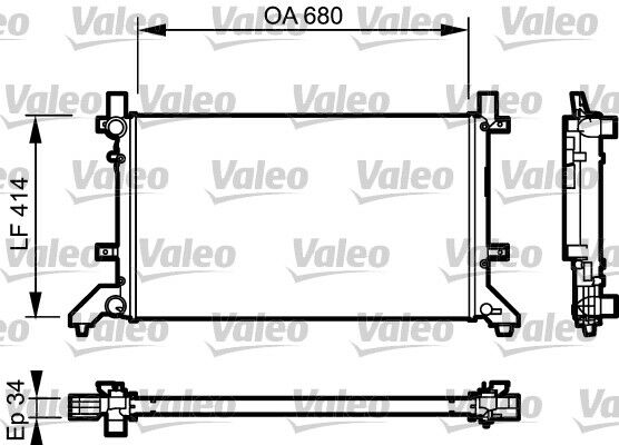 732952 RADYATÖR VW T2 2D0121253E