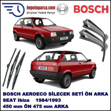 SEAT Ibiza [Y,,] 06,1984-05,1993 Bosch Aeroeco Ön ve Arka Silecek Takımı