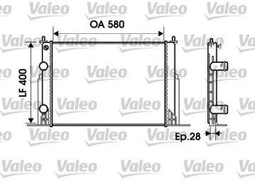 734229 RADYATÖR FIAT STILO 46745809,