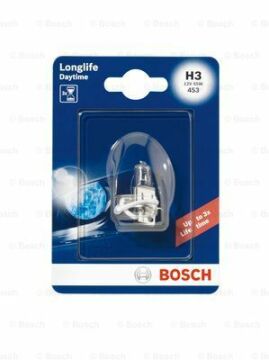 Ampul - Longlife Daytime - 12 V - H3 - 55 W - PK22 PK22s Seffaf Tekli Paket