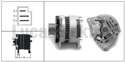 LUCAS 61920158  ALTERNATÖR  A-127/12V-55A KASNAKLI FATİH BMC