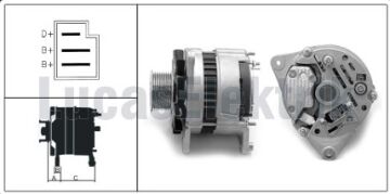 LUCAS 61920158  ALTERNATÖR  A-127/12V-55A KASNAKLI FATİH BMC