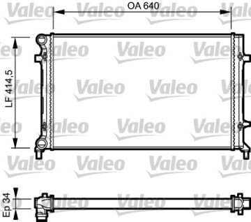 734335 RADYATÖR VOLKSWAGEN GOLF V 1K0121251BQ