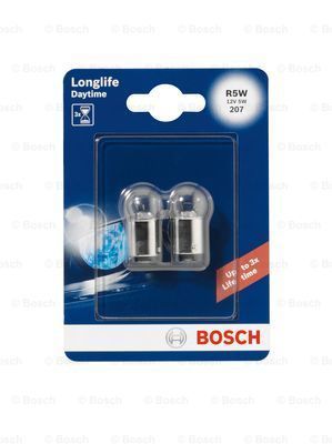 Ampul - Longlife Daytime - 12 V - R5W - 5 W - BA15 BA15s Seffaf Tekli Paket