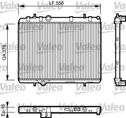 734366 RADYATÖR PEUGEOT C5 407 1.6 HDI 16V 1330J9 1330-J9