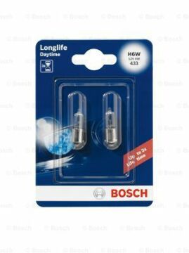Ampul - Longlife Daytime - 12 V - H6W - 6 W - BAX9 BAX9s Seffaf Tekli Paket