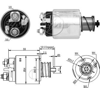 ZM 5491 MARŞ OTOMATİĞİ 12V STAREX KİA MOTOR BANGO  HYUNDAI