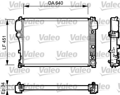734447 RADYATÖR MERCEDES S350 2215000003