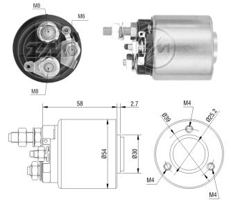 590    MARŞ OTOMATİĞİ 12V MERCEDES RENAULT 3 DELİK OPEL 502326