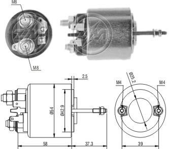 ZM 593    MARŞ OTOMATİĞİ 12V RENAULT 9 12  EM  PEUGEOT 105254,182462