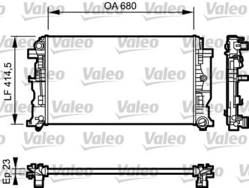 734927 RADYATÖR VW CRAFTER 2E0121253B,