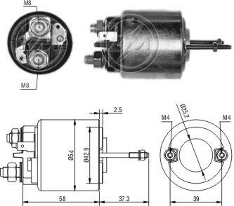 ZM 597    MARŞ OTOMATİĞİ 12V PEUGEOT LAND RENAULT E.M CITROEN 102849,