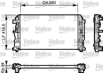 734930 RADYATÖR VW CRAFTER 30-50 2.5 TDI 2E0121253