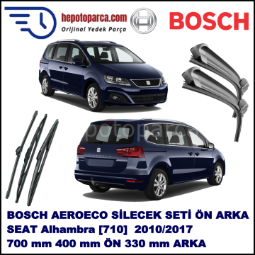 SEAT Alhambra [710] 07,2010-,,, Bosch Aeroeco Ön ve Arka Silecek Takımı