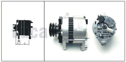 LUCAS 61920457  ALTERNATÖR 12V 65A  A127  2KAYIŞLI KAS. TÜRK TRAKTÖR