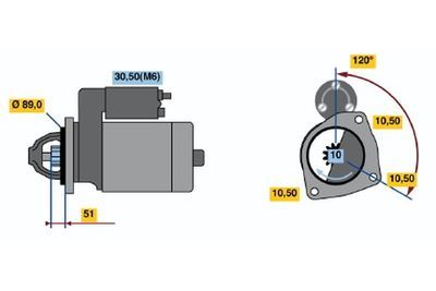 Marş Motoru Bosch 24V 4.0KW İveco