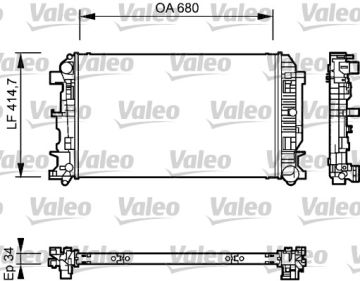 735084 RADYATÖR VOLKSWAGEN CRAFTER 2,5 TDI 2E0121253A