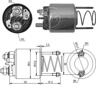 ZM 1592  MARŞ OTOMATİĞİ 12V PEUGEOT