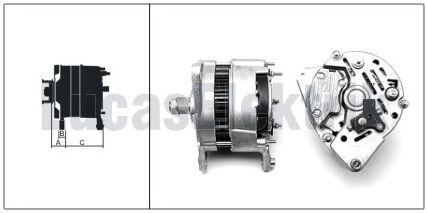 24221  ALTERNATOR A127/12V/65A LAND ROVER