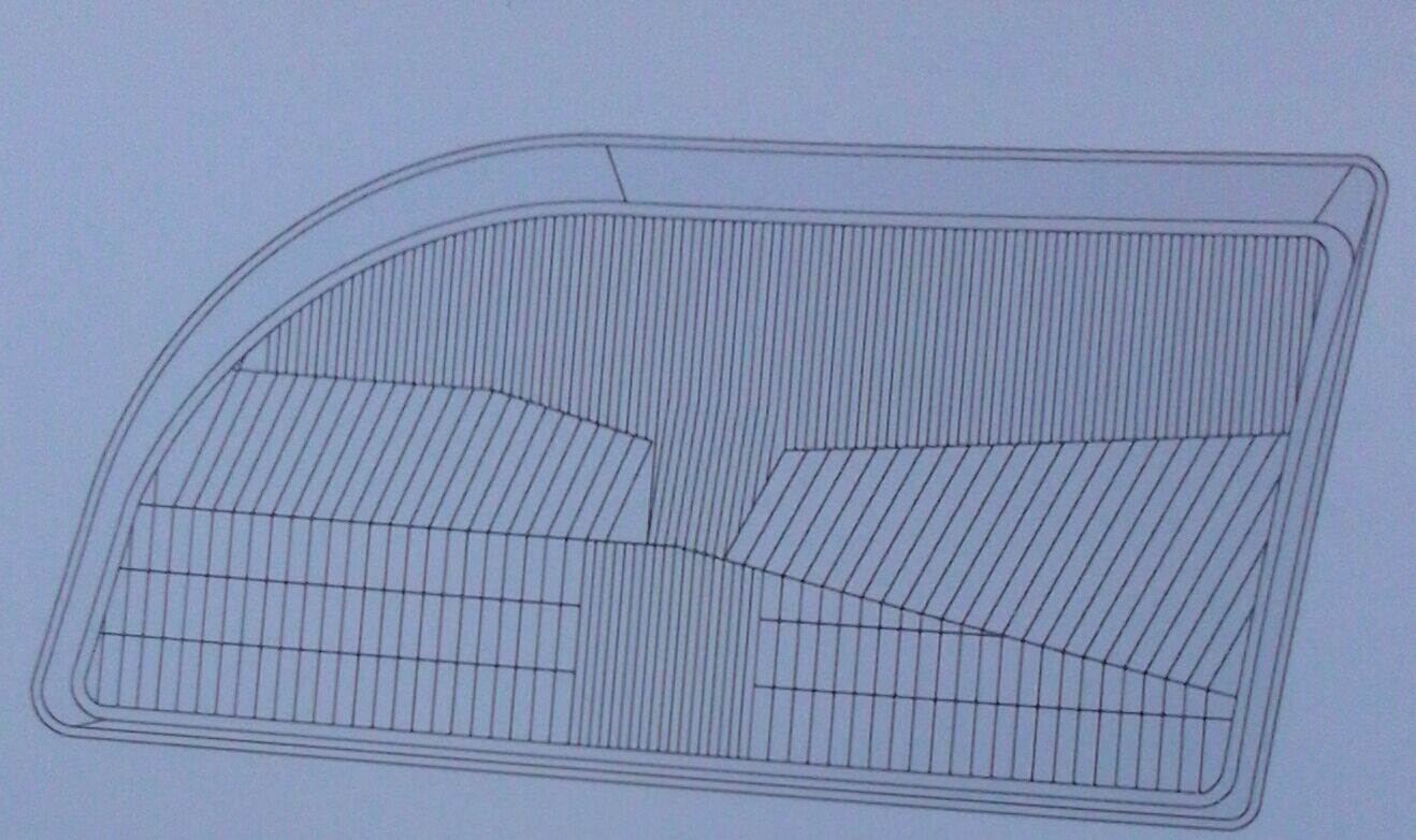 11544 FORD TRANSİT T15 FAR CAMI SAĞ