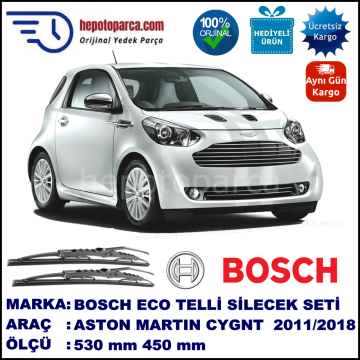 ASTON MARTIN Cygnet  04.11-... 530 / 450 mm. BOSCH ECO Telli Silecek 2'li Takım