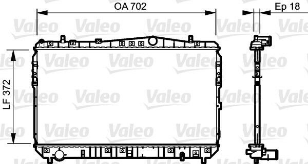 735159 RADYATÖR DEAWOO LACETTI 1.4 04 96553378 96553422