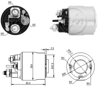 ZM 2494  MARŞ OTOMATİĞİ 12V BERLİNGO C3 PEUGEOT 206  CITROEN 594348