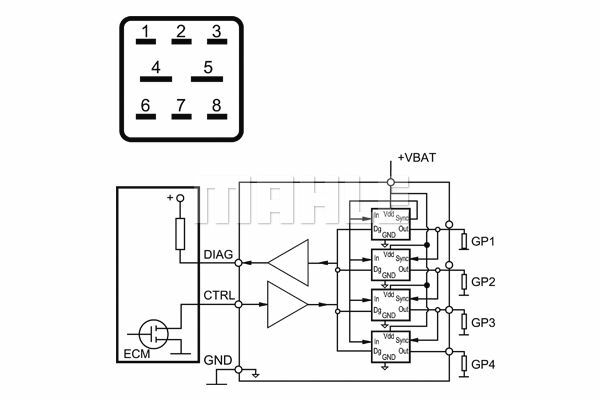 PPC/5-12 PRE AND POST-HEATING TIMER (GLOWPLUGS) 5'' PASS. CARS PSA/FIAT