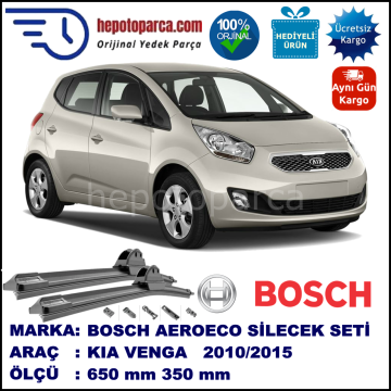KIA Venga  12.2009-..., 650 / 350 mm. BOSCH AEROECO Aparatlı Muz Silecek