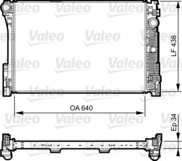 735292 RADYATÖR MERCEDES-C KLAS 2045001203